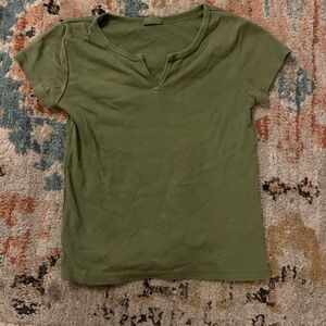 Brandy Melville dark green top